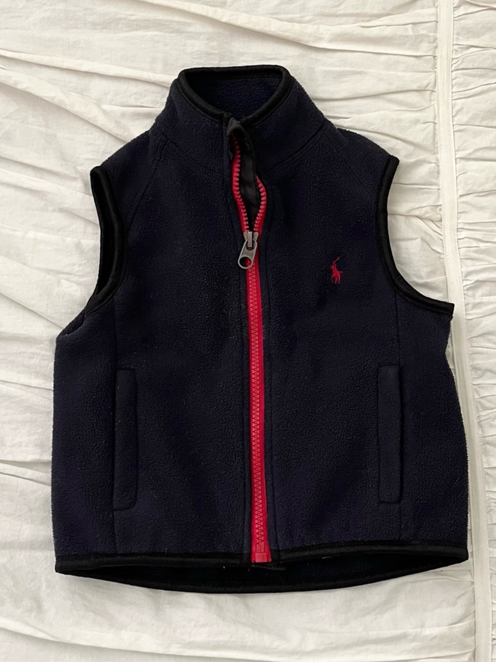 Ralph Lauren Boys Navy Fleece Vest